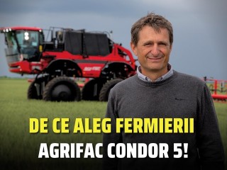 De ce aleg fermierii mașină autopropulsată de erbicidat Agrifac Condor 5!