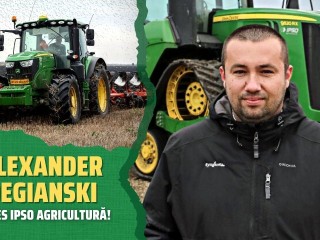 RO Alex Degianski a ales IPSO Agricultură! Vezi ce tehnică pentru culturile de toamnă aplică fermierul