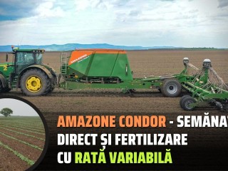 Amazone Condor - semănat direct și fertilizare cu rată variabilă
